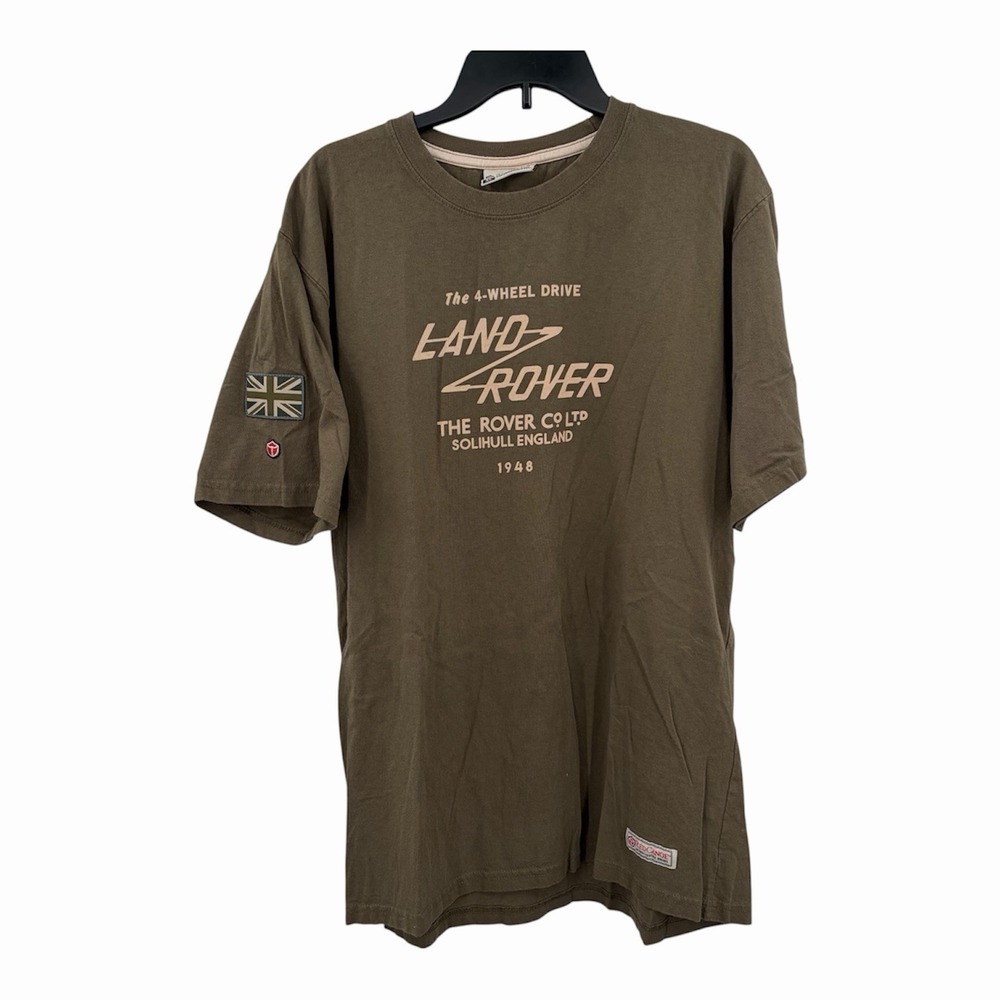 Red Canoe Land Rover Tee Shirt SZ XL Range Defender Belgravia Green 100% Cotton